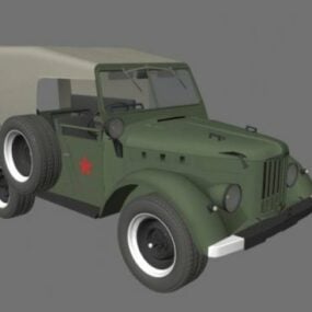 Gaz 69 Army Vehicle 3d model