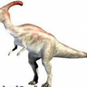 Modelo 3d de dinossauro parassauro