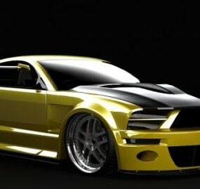 3д модель автомобиля Gtr Mustang