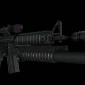 اسلحه M4a1 مدل سه بعدی