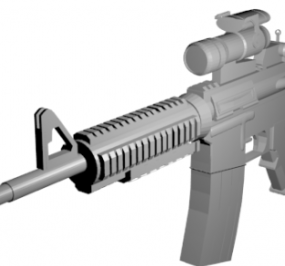 Colt M4a1 Gun דגם תלת מימד