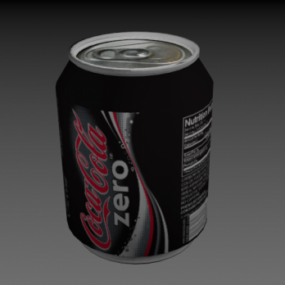 कोका कोला कैन 3डी मॉडल पियें