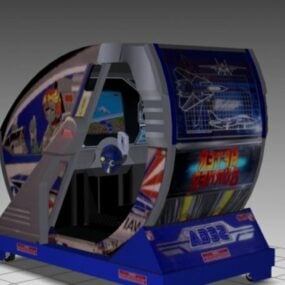 After Burner Sitdown Arcade Machine Modelo 3d gratuito