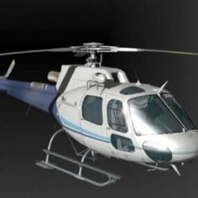 Hélicoptère As350b modèle 3D