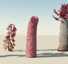 別の世界の植物3Dモデル