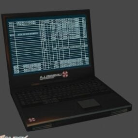 Model 3d Payung Komputer Riba