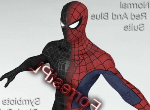 Highpoly Spiderman Character Free 3d Model 3ds C4d Obj