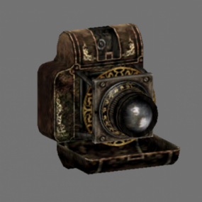 Dekorasi Model Kamera Bingkai Antik 3d