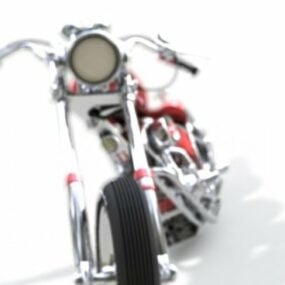 チョッパーバイク3Dモデル