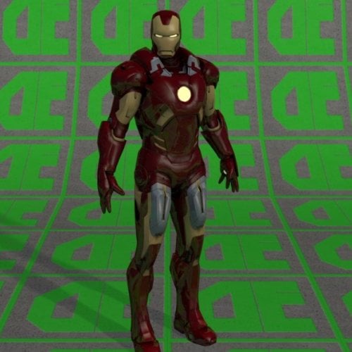 Avenger Iron Man Free 3d Model Dae Obj Open3dmodel 9727