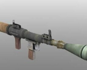 Modelo 3d de arma de foguete RPG