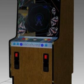 Machine d'arcade verticale Tac Scan modèle 3D