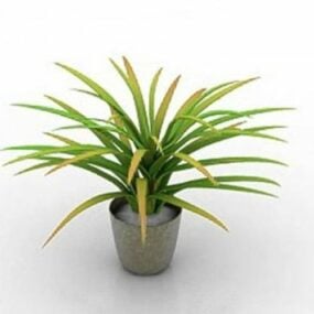 Modello 3d per interni in vaso per piante domestiche