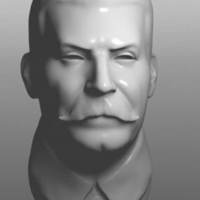 3D model hlavy Josepha Stalina