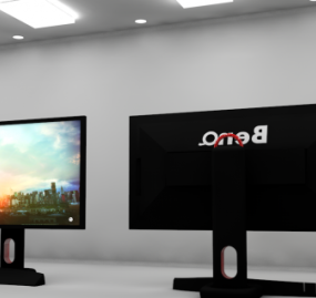 Monitor Benq 4k 3D-Modell
