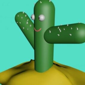 Cartoon Cactus 3d model
