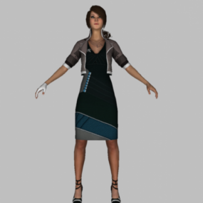 Personnage Alexia Girl modèle 3D