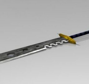 Modelo 3d de espada medieval