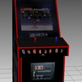 Вийшовstle Mania Wwf Upright Arcade Machine 3d модель