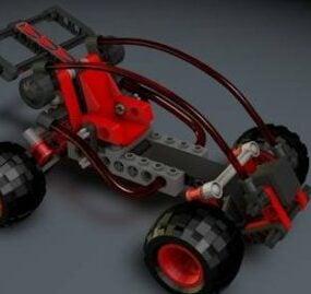 Lego Buggy Fahrzeug 3D-Modell