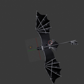 Model 3D zwierzęcia Nocnej Furii