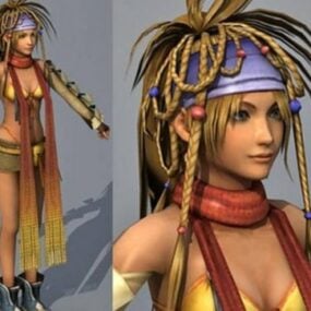 Model 3D postaci Rikku Final Fantaxy