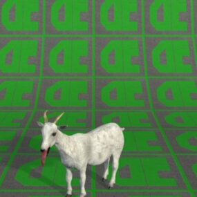 Modello 3d di capra animale