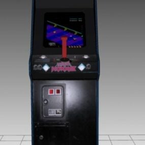 3D model Super Zaxxon Upright Arcade Machine