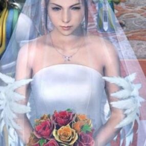 Yuna Bride Character 3d model