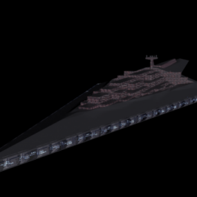 Modelo 3D do Executor de Star Wars