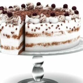誕生日ケーキ3Dモデル