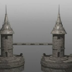 Kecil Castle Membina model 3d