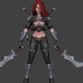 Katarina Legend Charakter 3D-Modell