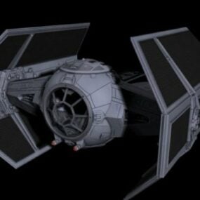 Modelo 3d de la nave espacial Lord Vader Starwars