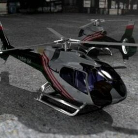 N916mu Helicóptero modelo 3d