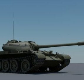 Tanque T-54 modelo 3d