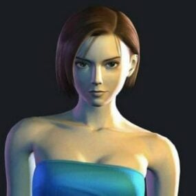 Jill Valentine Resident Evil Charakter 3D-Modell