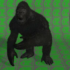 Modello 3d del personaggio del film King Kong