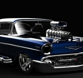 Chevy Supercharged Car 3d-model