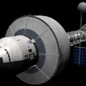 Mission zum Mars-Raumschiff 3D-Modell