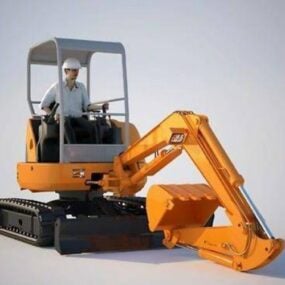Minikaivukone Japan Machine 3D-malli