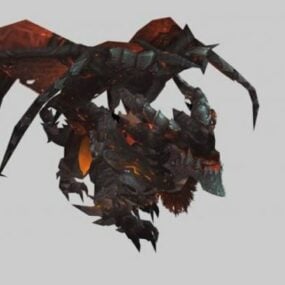 Deathwing Blizzard Hayvanı 3d modeli