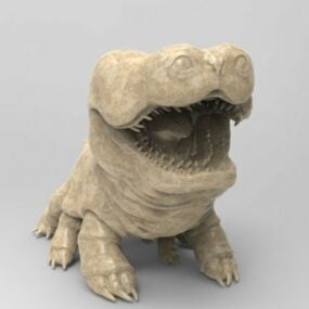 Model 3D postaci zwierzęcia Woola