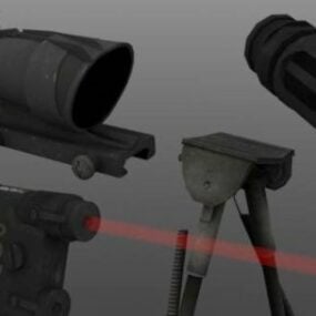 Sniper Weapon Set 3d model