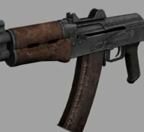 Aks 74u Rifle Gun 3d model