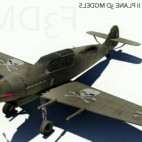2д модель самолета времен Второй мировой войны