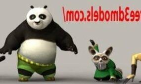 Kung Fu Panda Characters Pack 3d model