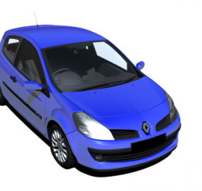 Mô hình 3d ô tô Renault Clio