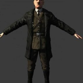 Modelo 3D do personagem Adolf Hitler