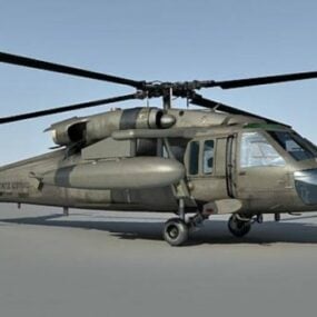 هلیکوپتر Uh60 Blackhawk مدل سه بعدی